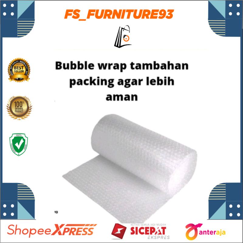 

Bubble wrap tambahan packing agar lebih aman
