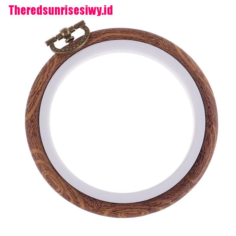 【Theredsunrisesiwy.id】10cm Embroidery Hoop Frame Plastic Embroidery Hoop Rings DIY Cross Stitch Tool