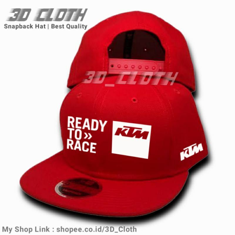 Topi Racing KTM Pria Priya Snapback Snupback Ready To Race Original Murah