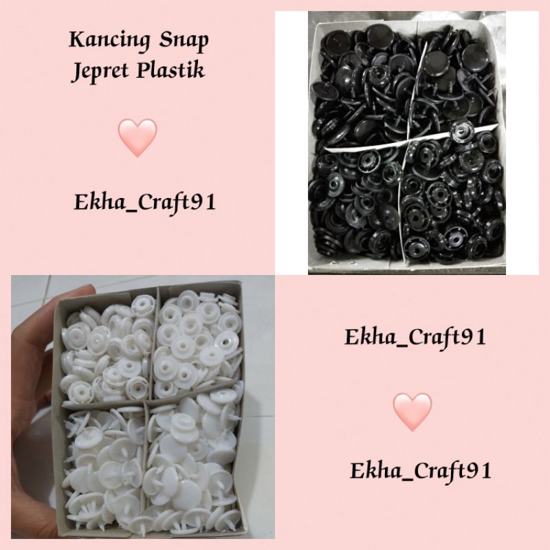 Kancing Snap Jepret Plastik