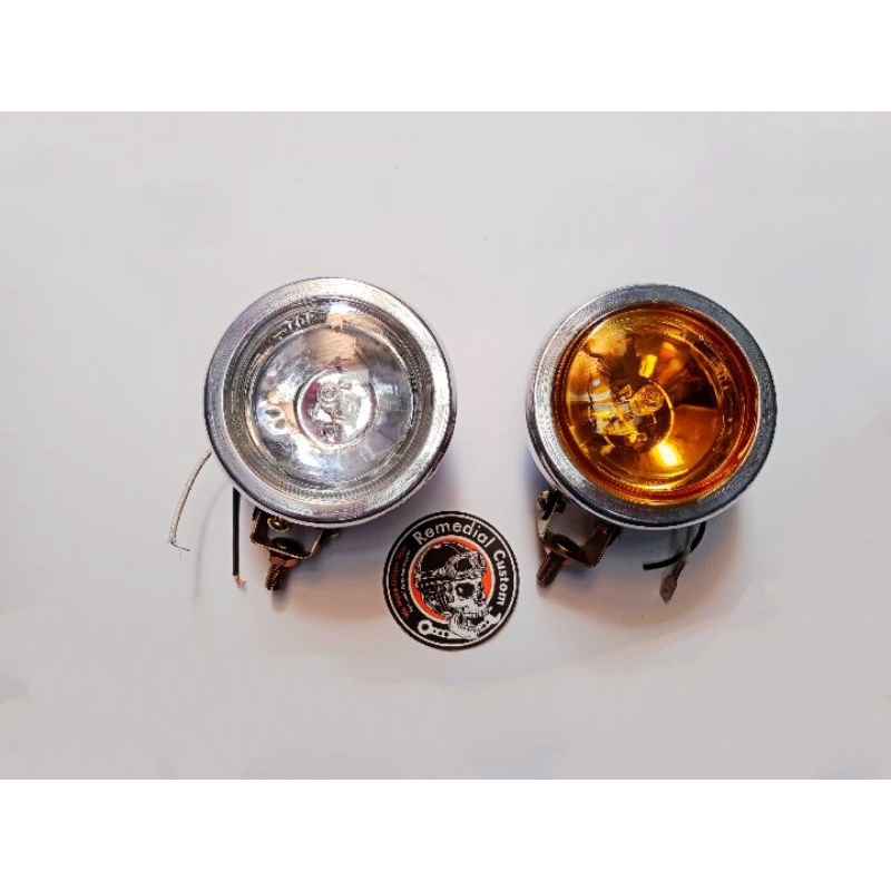 Lampu Depan Motor Chopper, Lampu Depan Chopper Skiny, Lampu Foglamp Chopper, Lampu Depan Custom, Hea