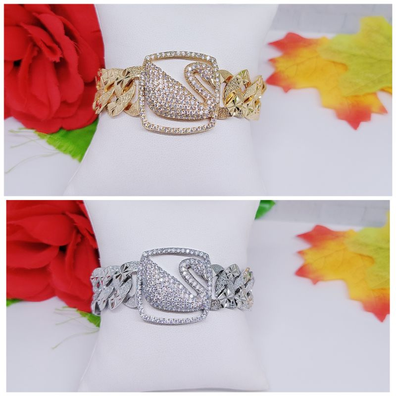 Gelang Fashion jewelry lapis emas 18k