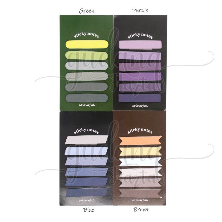 

GCC Sticky Notes Gradiasi Bentuk Colorful Notes Aesthetic DIY GCC 301175