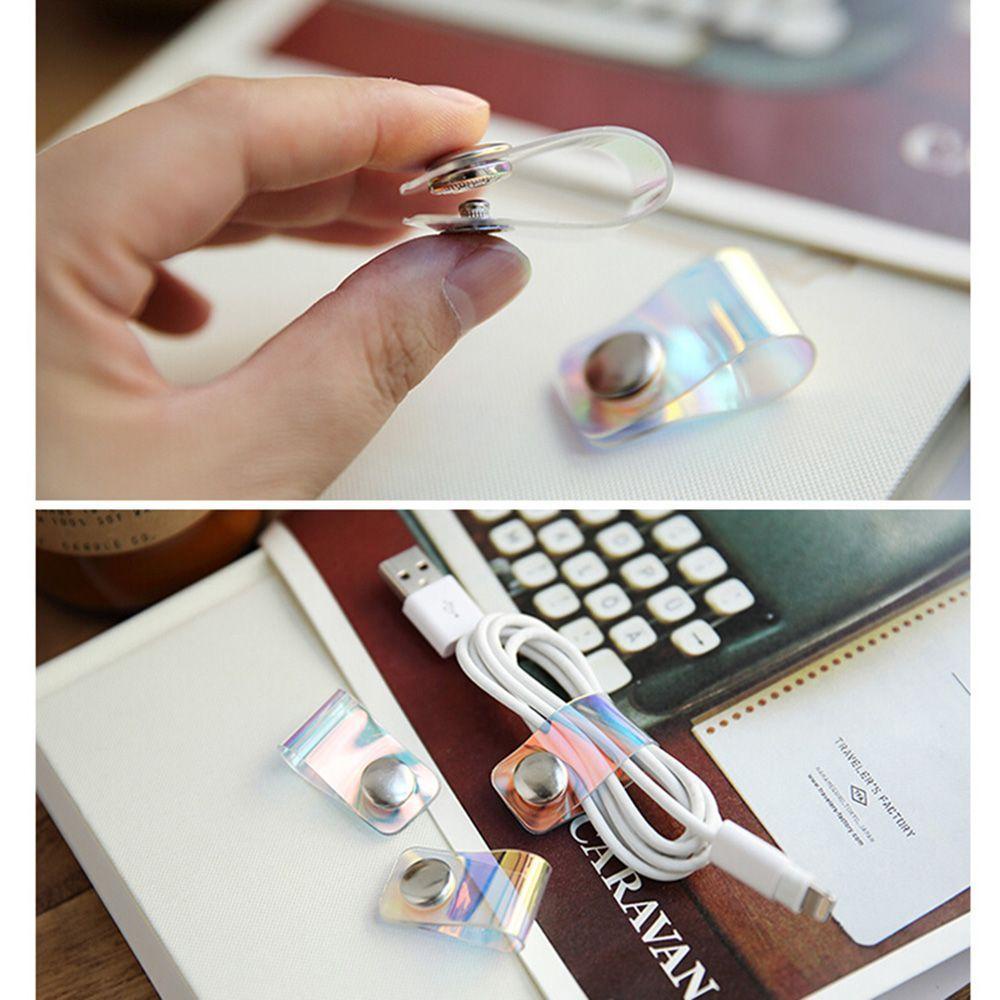 Rebuy Cable Winder Transparan ABS Earphone Handphone Organizer