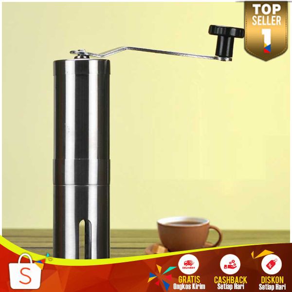 Perlengkapan Dapur Alat Penggiling Kopi Stainless Steel Mudah Digunakan Stainles Aman Dipakai