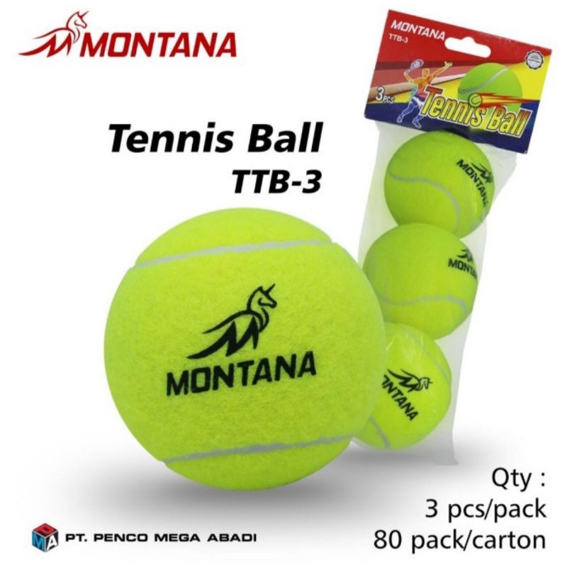 bola tennis montana harga per 1 pcs bola tenis baru