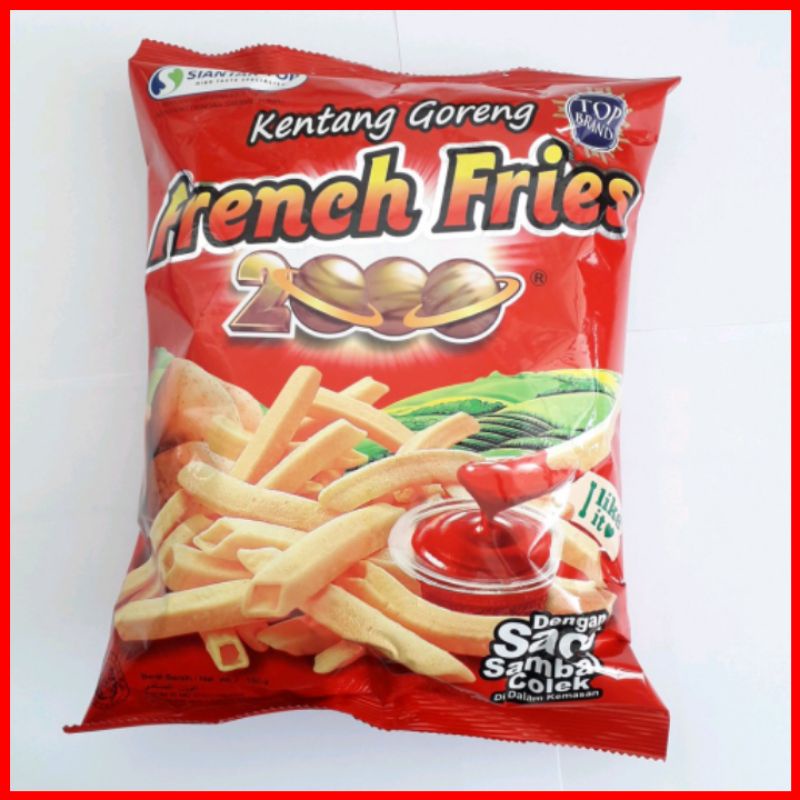 CHIKI SNACK FRENCH FRIES 2000 MAKANAN RINGAN 200GR