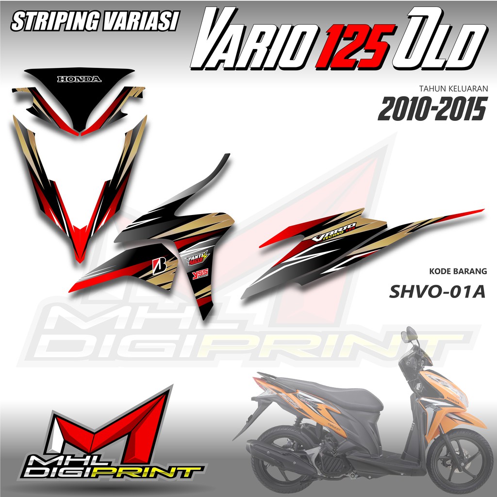 STIKER STRIPING VARIO 125 OLD - STIKER VARIO TECHNO 125 - SHVO 01