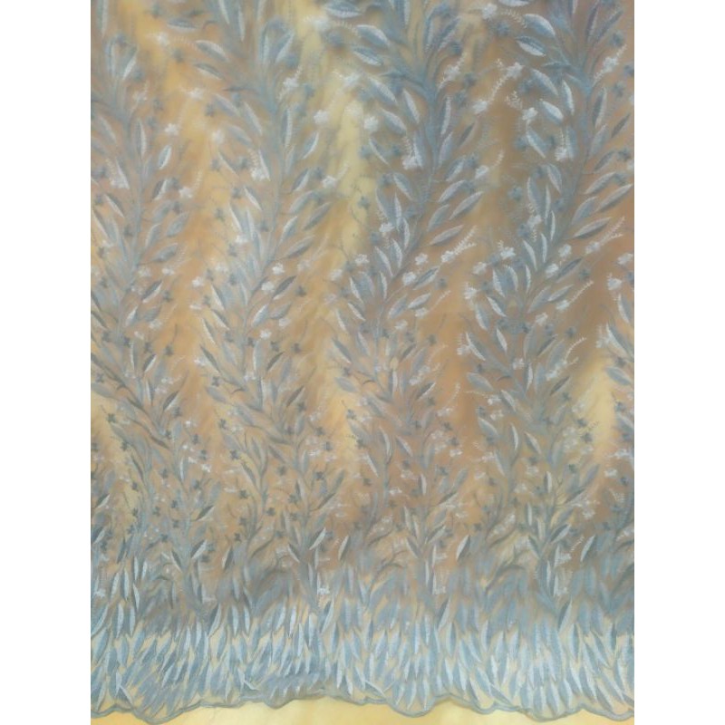 KAIN TILE BORDIR ITALY/BROKAT/TILE AKAR/TANPA MUTIARA