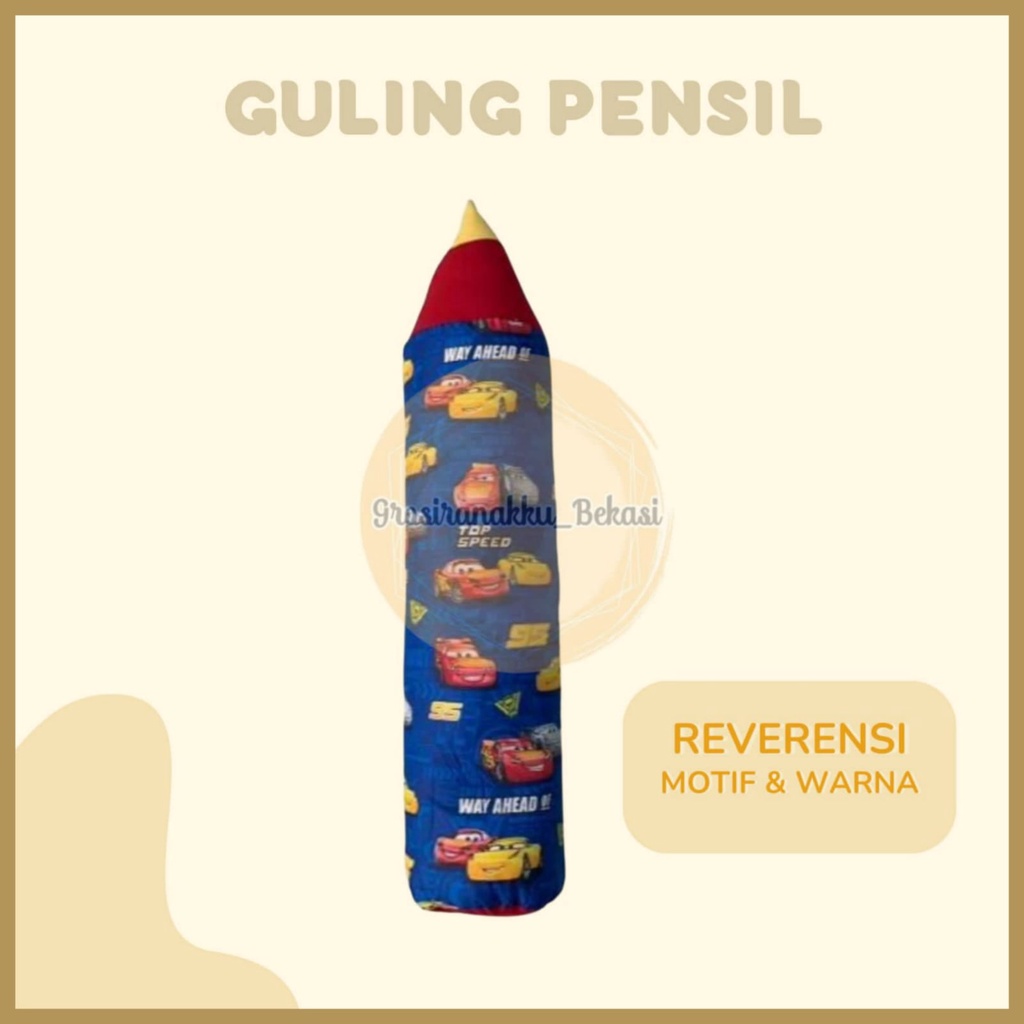 Guling Pensil Termurah Motif Mobil