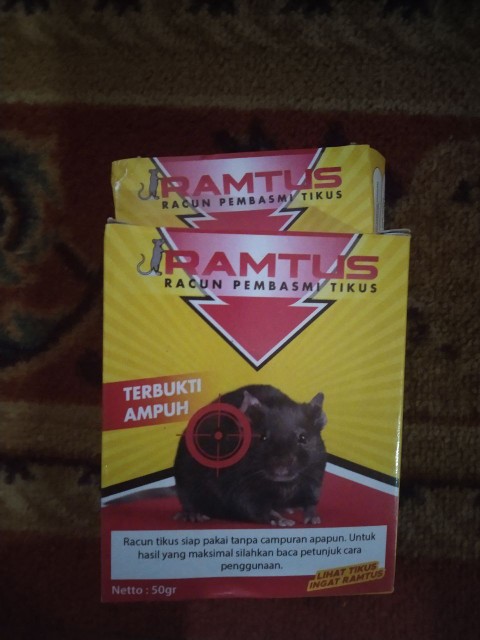 Racun Tikus Ramtus Asli Alami Mati Kering Tidak Bau Pembasmi Pengusir Tikus Paling Ampuh 12 Pack