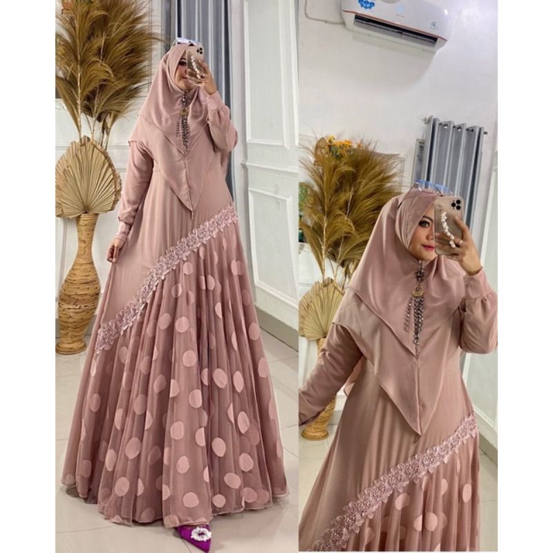 gamis syar,i set khimar assafuroh set syar,i GAMIS SYAR,I PREMIUM MURAH