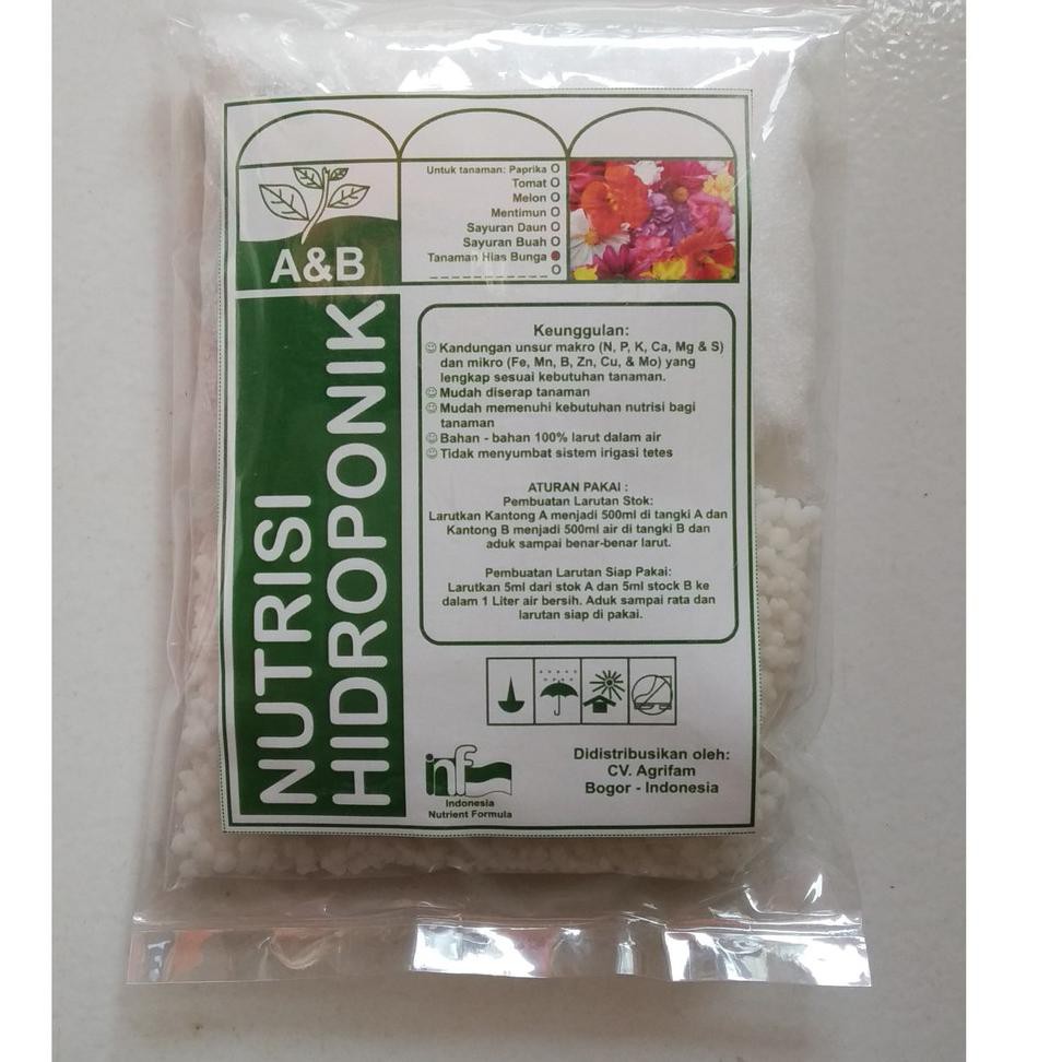 Terbaru Nutrisi Hidroponik AB Mix Bunga 500 ml
