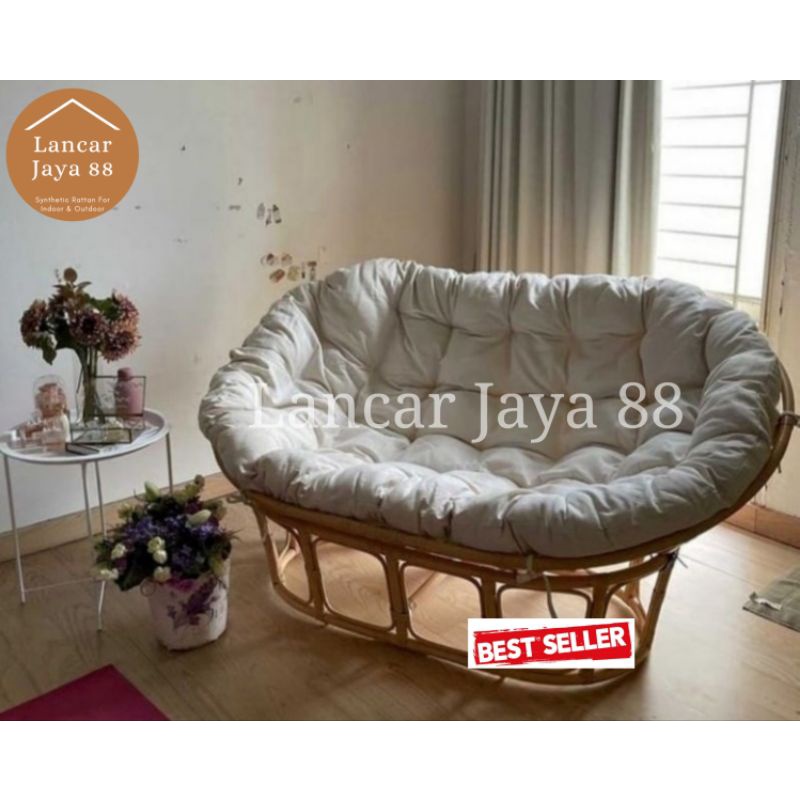 Kursi Mamasan Rotan Asli