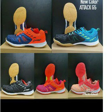 Sepatu Badminton LINING ATTACK G5 NEW COLOUR 100% ORIGINAL