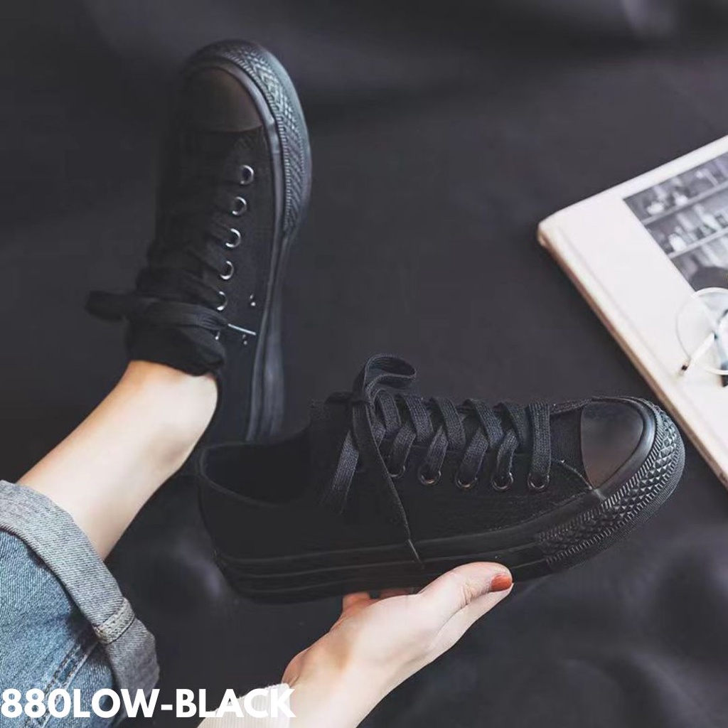 SEPATU SNEAKERS WANITA CUTINGAN RENDAH BLACKKY BLACKKY GITUH BAHAN CANVAS IMPORT 880