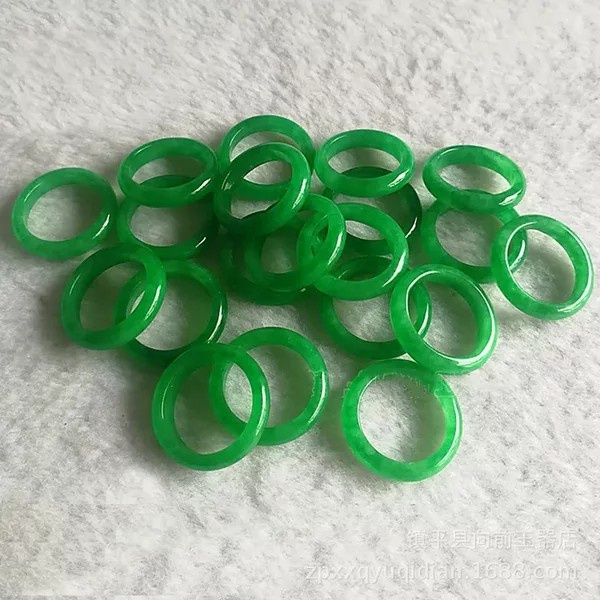 Cincin Pria Wanita Natural Giok Taiwan Asli Jade It Jade