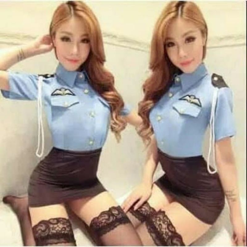YSO Import Cosplay Lingerie Polisi Sexy Police Baju Tidur Sexy Playrole