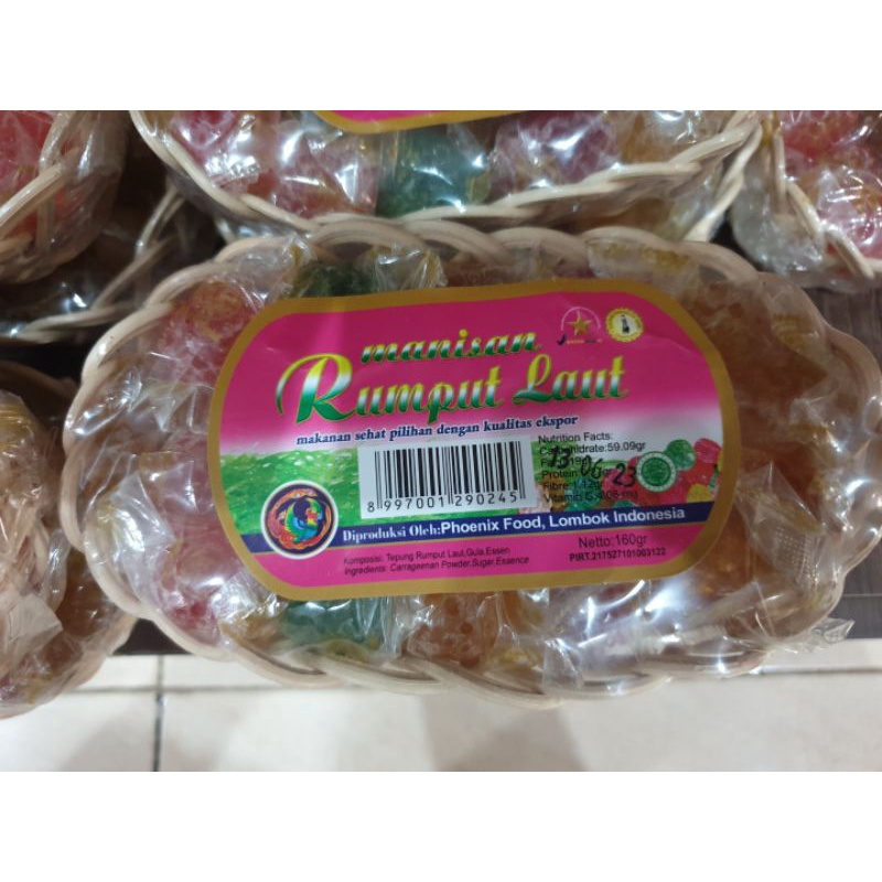 

Manisan rumput laut 160 gr. cemilan