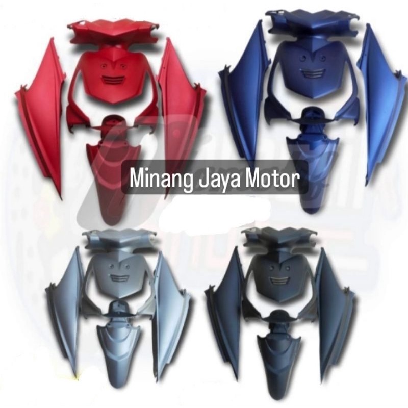 FULL BODY HALUS HONDA BEAT KARBU 2008-2012 HITAM DOFF MERAH DOFF BIRU DOFF SILVER DOFF