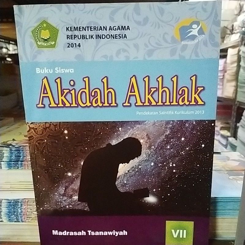 Buku Aqidah akhlak, Fiqih,qurdis,ski madrasah Tsanawiyah SMP di kelas 7,8&9-Akidah 7