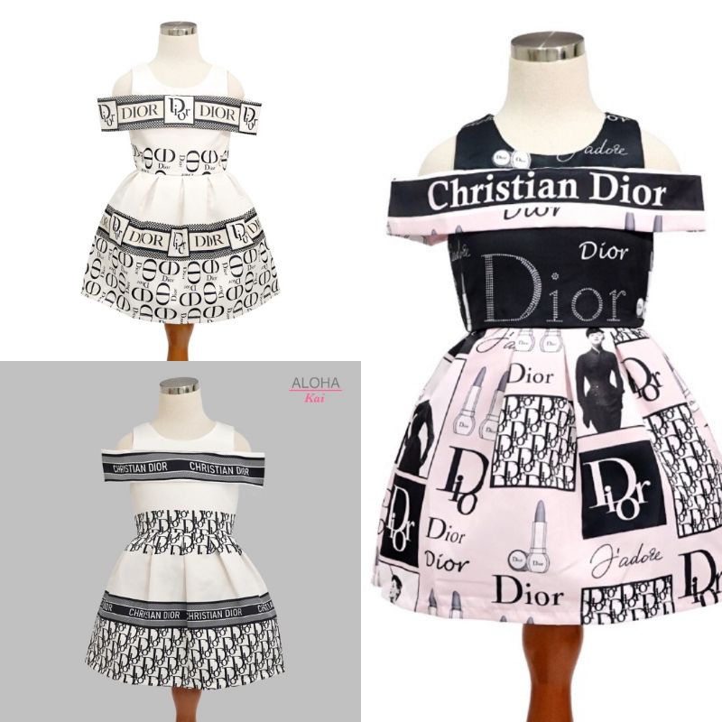 DRESS SABRINA ANAK ALOHAI KAI CHRISTIAN DIOR IMPOR HARGA GROSIR