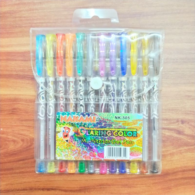 

Glitter pen set 12 warna Nakami // NK-505