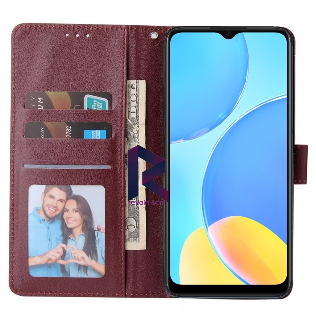 CASE VIVO Y20 Y20S FLIP WALLET LEATHER KULIT PREMIUM SARUNG BUKA TUTUP FLIP CASE VIVO Y20 Y20S