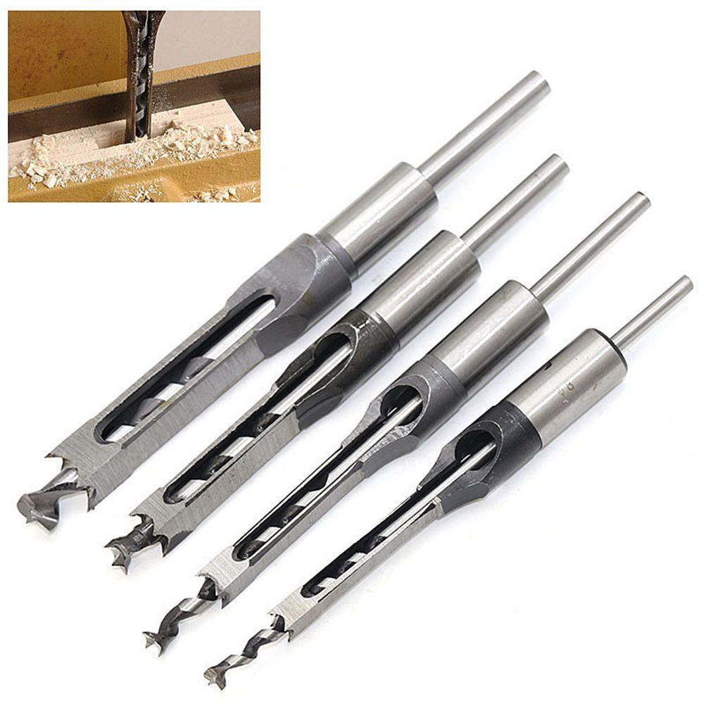 Populer Fleksibel Shaft Square Auger Woodworker Grooving Mortising Drills Extended Saw Tenon Mortise HSS Twist Drills