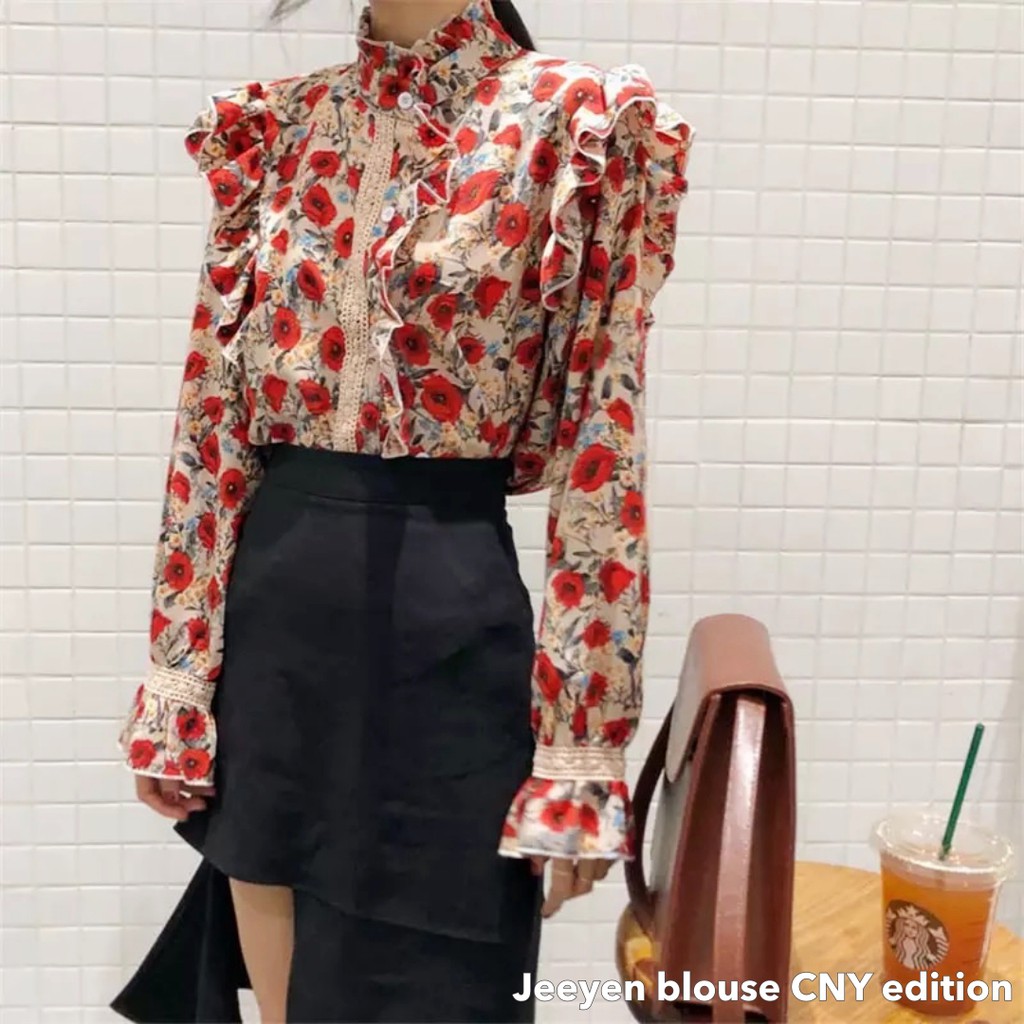 Jeeyen blouse CNY edition -Thejanclothes