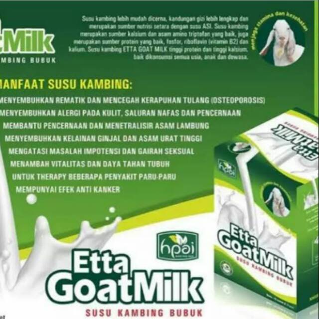 

ETTA GOATMILK HNI HPAI/ETTA GOAT MILK HALAL