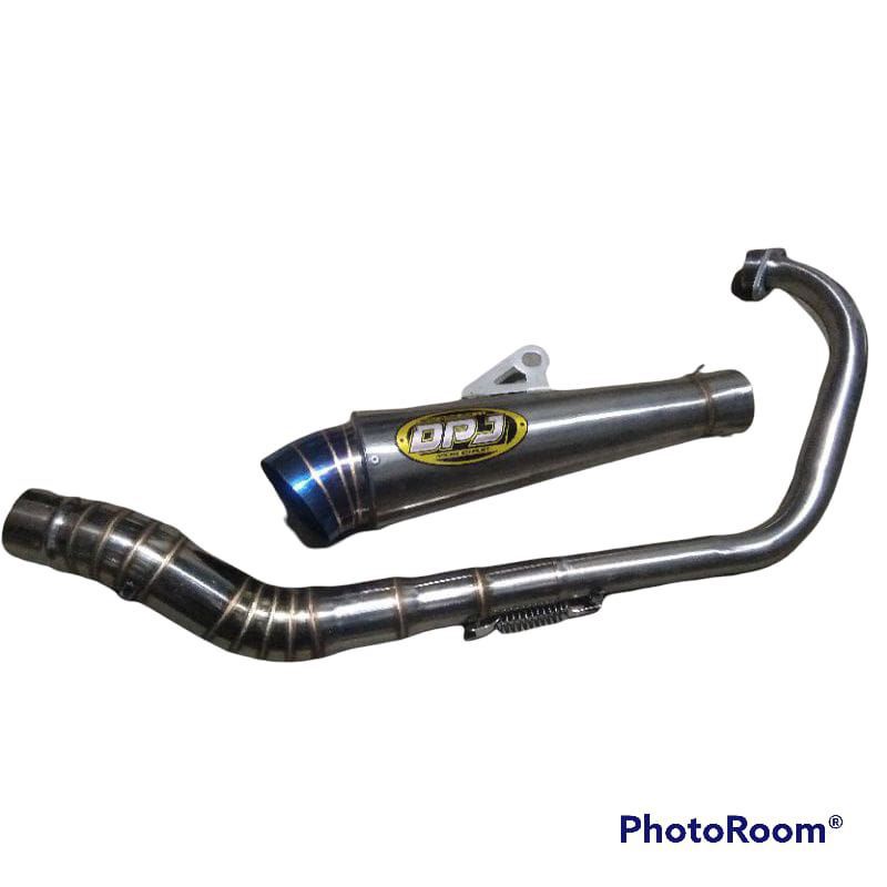 knalpot DPJ corong blue vixion verza MX Cbr150new