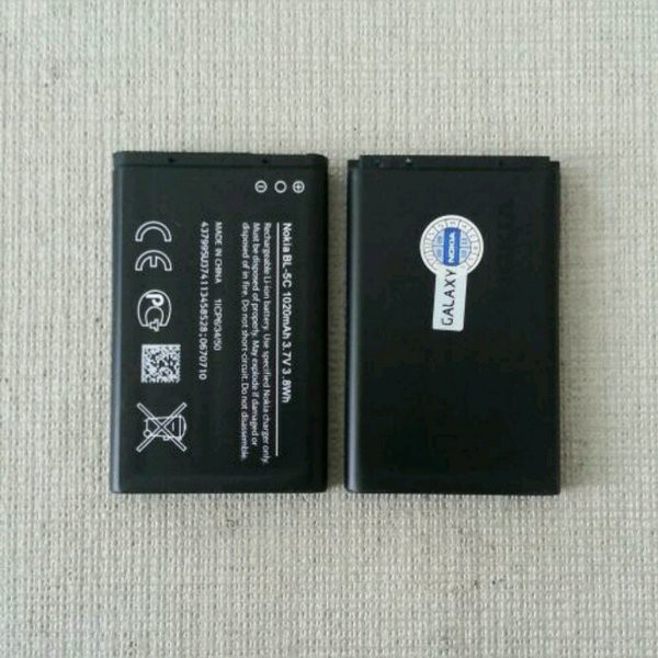 BATTERY NOKIA LUMIA BL-5C BL 4C HITAM ORIGINAL