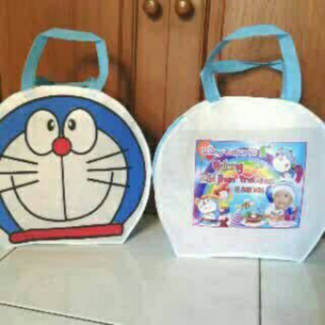 Tas Ultah kepala kartun + foto anak