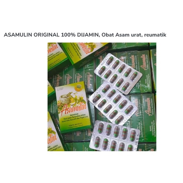 

OBAT HERBAL ASAMULIN ORIGINAL 100% DIJAMIN, Obat Asam urat, reumatik