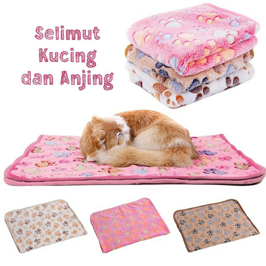 Pet Blanket Paw - Selimut Anjing Kucing Hewan Dog Cat - Alas Tidur Kucing Anjing