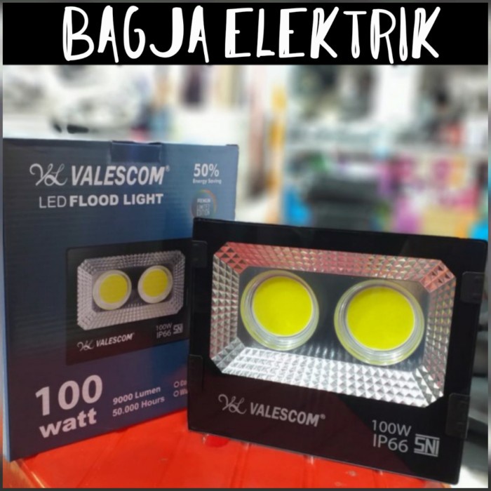 Lampu Sorot Tembak Led VALESCOM 100 Watt 220v