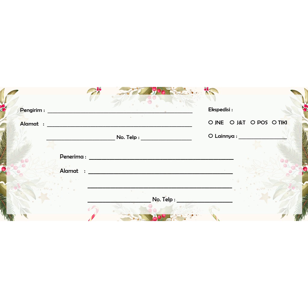 

STIKER LABEL PENGIRIMAN OLSHOP