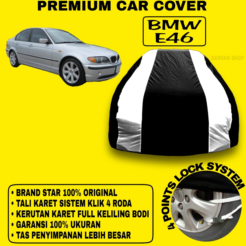 Body Cover BMW E46 Sarung Strip SILVER Penutup Pelindung Bodi Mobil BMW E46 PREMIUM Silver