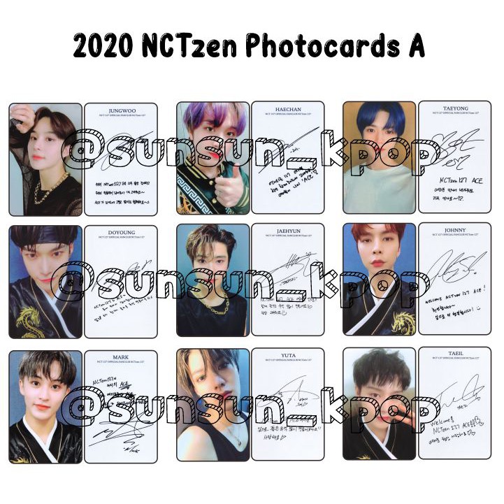 Photocard nct 127 versi NCTzen 127 ACE 2020 unofficial