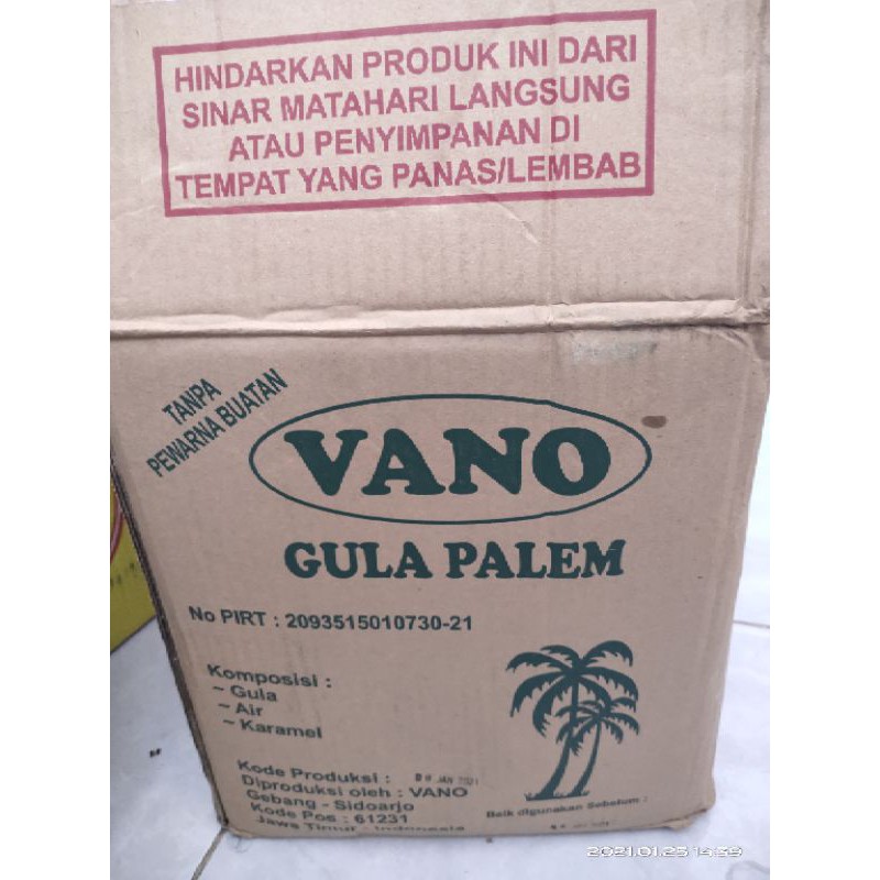 

Vano Gula palem 250gram