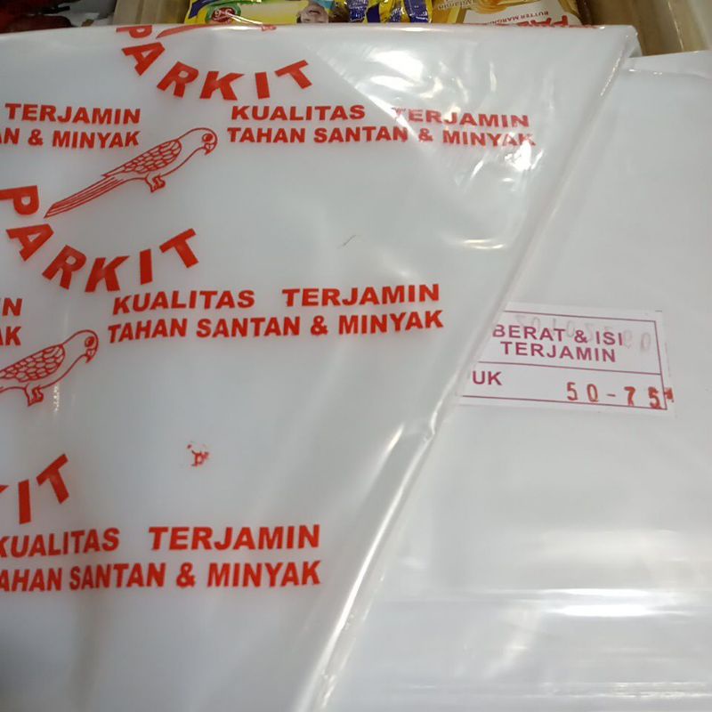 Plastik Pe Parkit uk 50x75