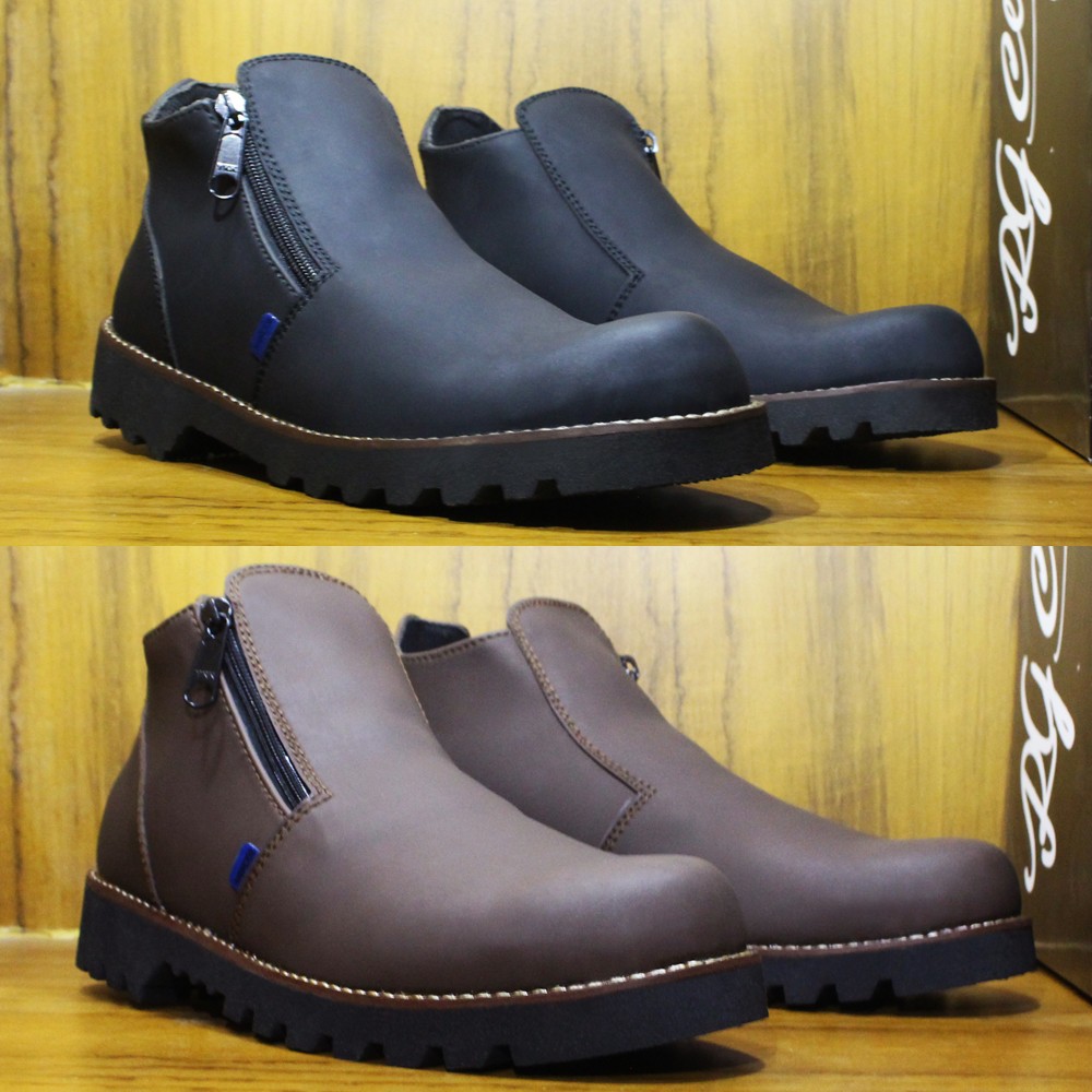 Sepatu Boots Safety Ujung Besi  Rgclothes Varko Dop  Touring 