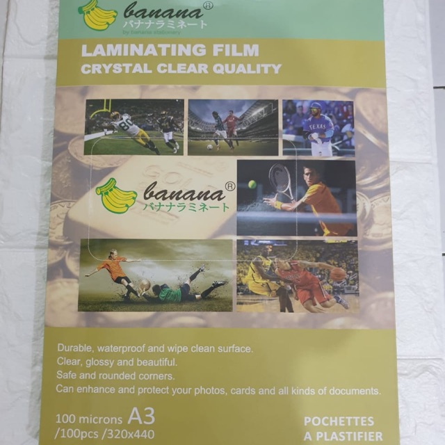 

Plastik Laminating Banana A3