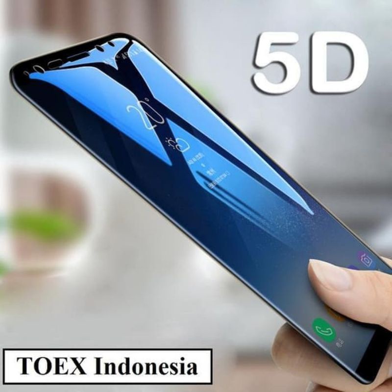 Tempered Glass Xiaomi Redmi 6A Full Cover Warna 5D / 6D / 9D  - Hitam