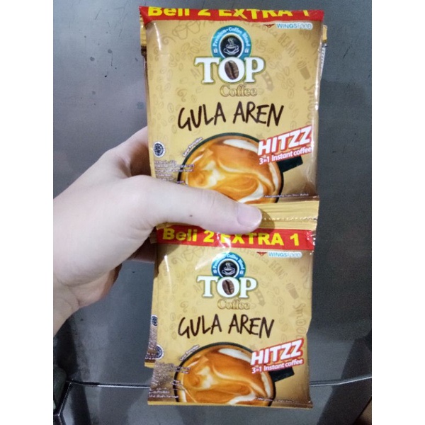 

TOP coffee gula aren 1 renceng isi 15 sachet (selama masih promo)