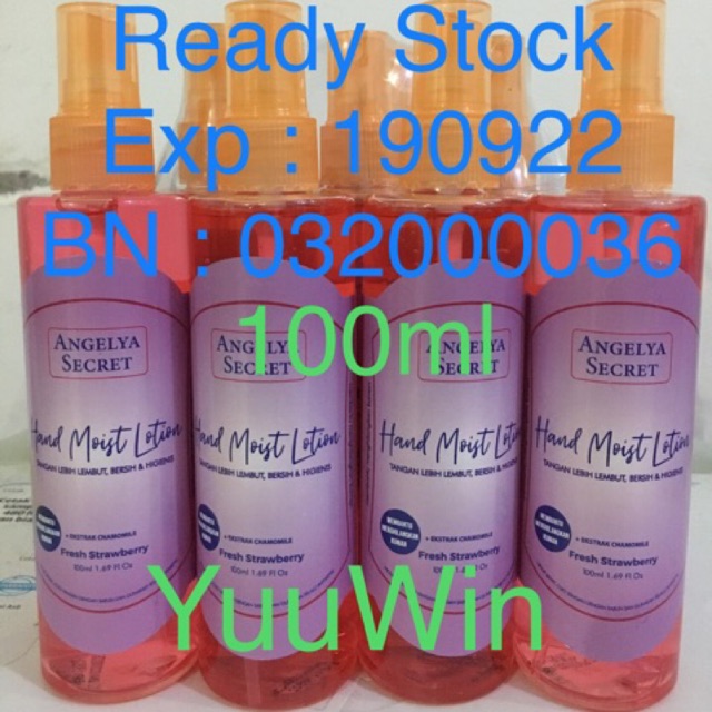 angelya secret hand moist lotion