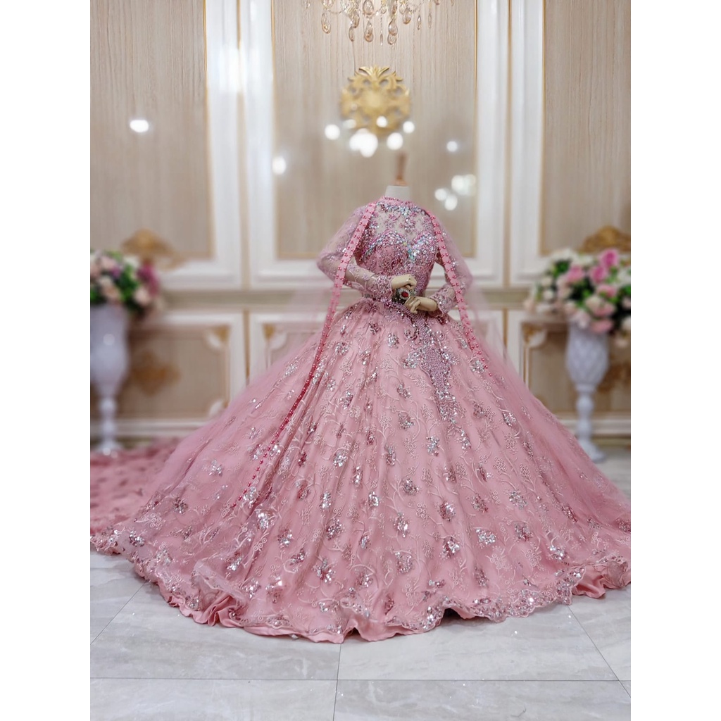 GAUN PENGANTIN BARBIE//GAUN BARBIE MEWAH//BARBIE PENGANTIN