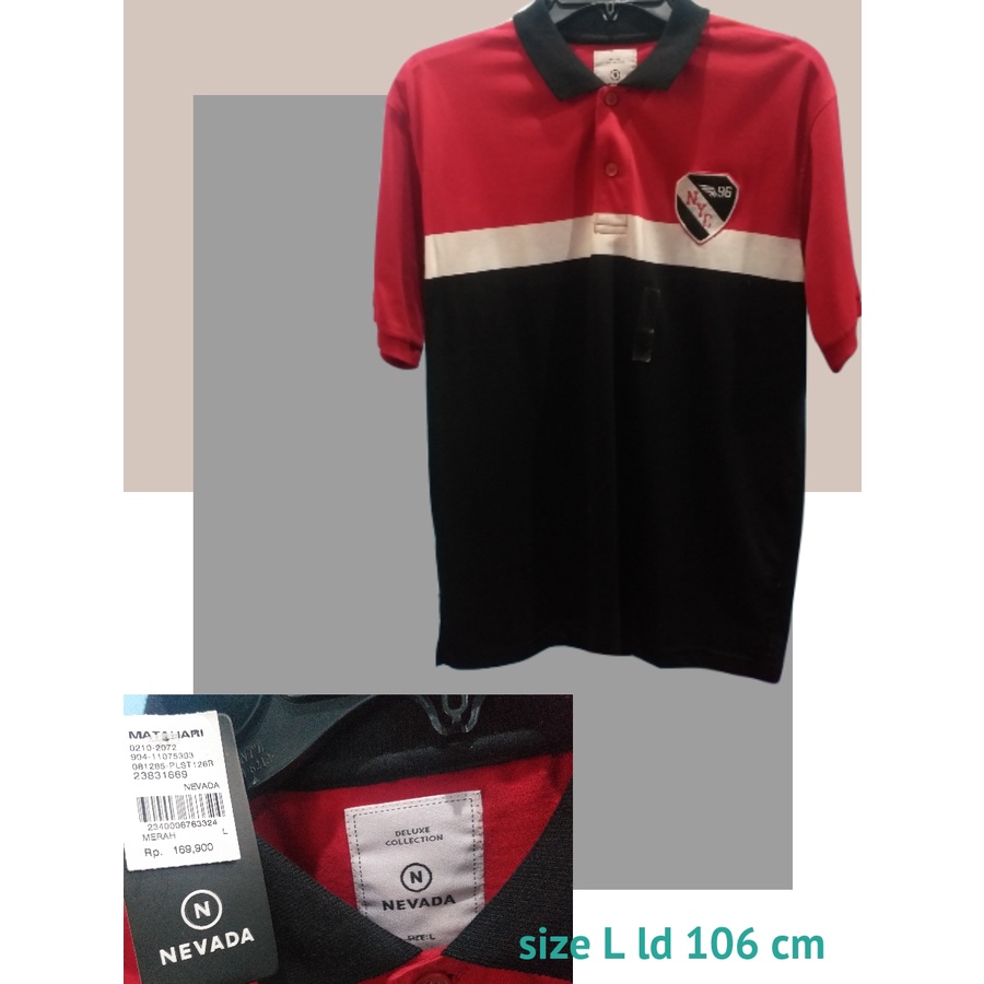 Kaos nevada ori / kaos polo nevada / kaos kerah cowok / kaos kerah nevada