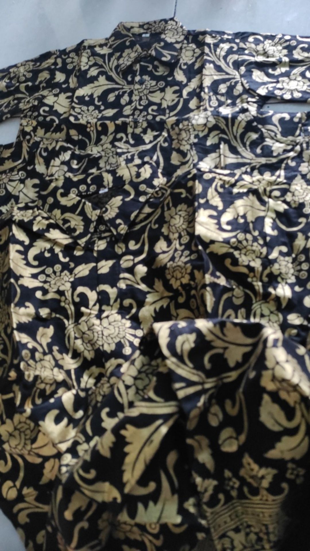 Couple Batik Keluarga Motif Prodo Mas Bakung Size Anak Terlengkap